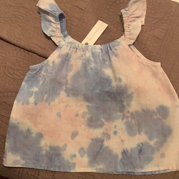 ⭐️HP⭐️. . Anthropologie cloth & stone Ruffled Linen Kids Tank - Picture 5 of 10